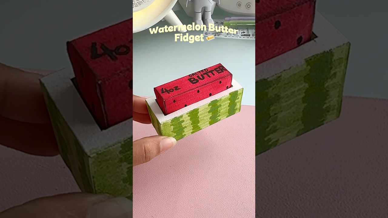 Watermelon 🍉 Butter Fidget Toy 😍✨#shorts #art #diy #craft #youtubeshorts
