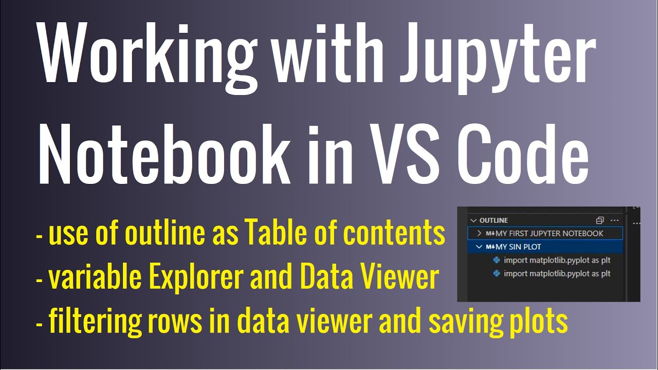 Работа с Jupyter Notebook в Visual Studio Code | Использование инструмента просмотра переменных/д...