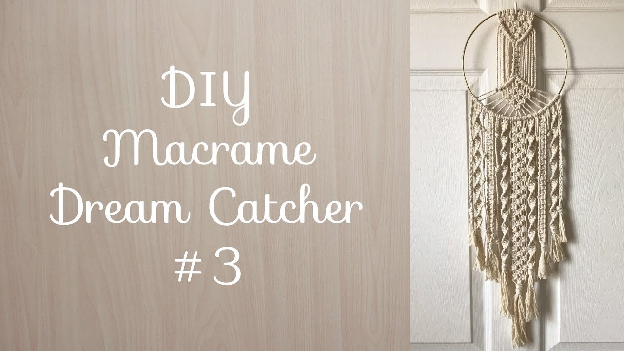 Macrame Dream Catcher Tutorial DIY #3