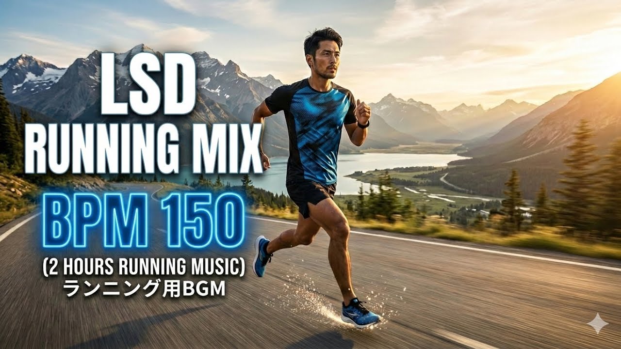 【ランニングBGM】LSD専用 120分ノンストップ・ミックス / LSD Running Mix - Constant BPM 150 (2 Hours Running Music)
