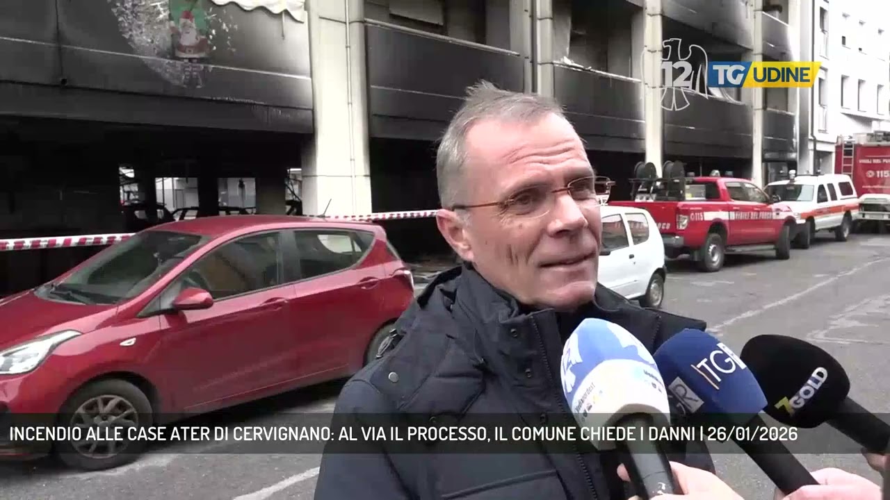INCENDIO ALLE CASE ATER DI CERVIGNANO: AL VIA IL PROCESSO, IL COMUNE CHIEDE I DANNI | 26/01/2026