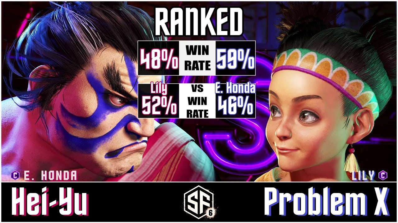 SF6 - Hei-Yu (E.Honda) vs Problem X (Lily) in Street Fighter 6