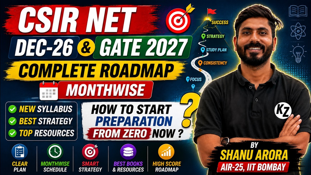 CSIR NET DEC 2026 & GATE 2027  || how to study in remaining time ||  CSIR NET Physics Raodmap Shanu