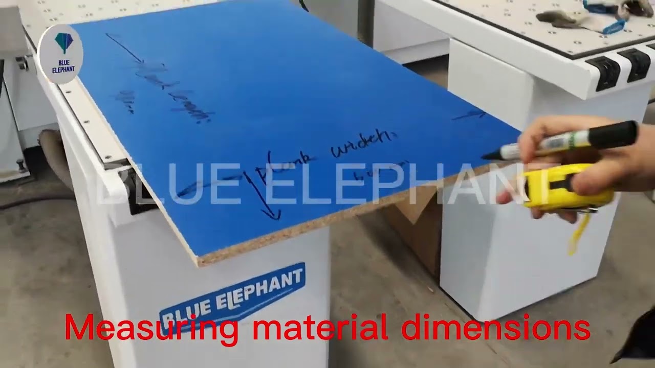 Blue Elephant beam saw operating video