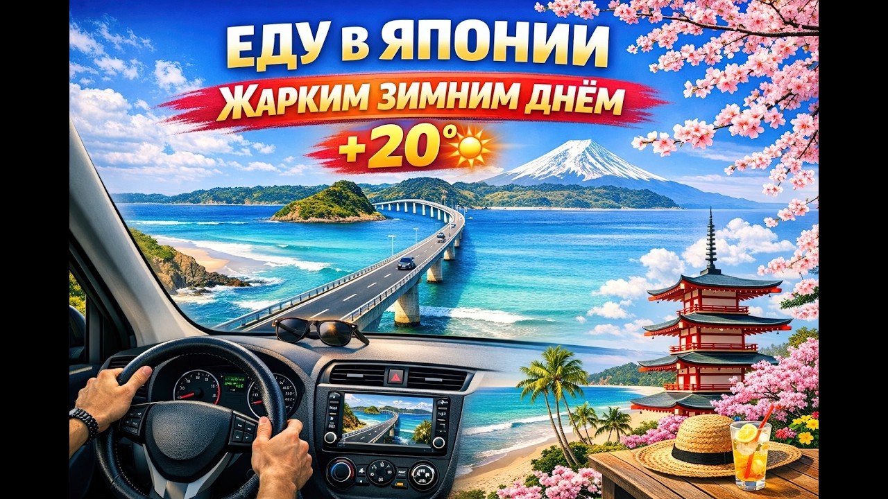 Жаркий зимний день в Японии +20°C — нереальная красота 🇯🇵☀️