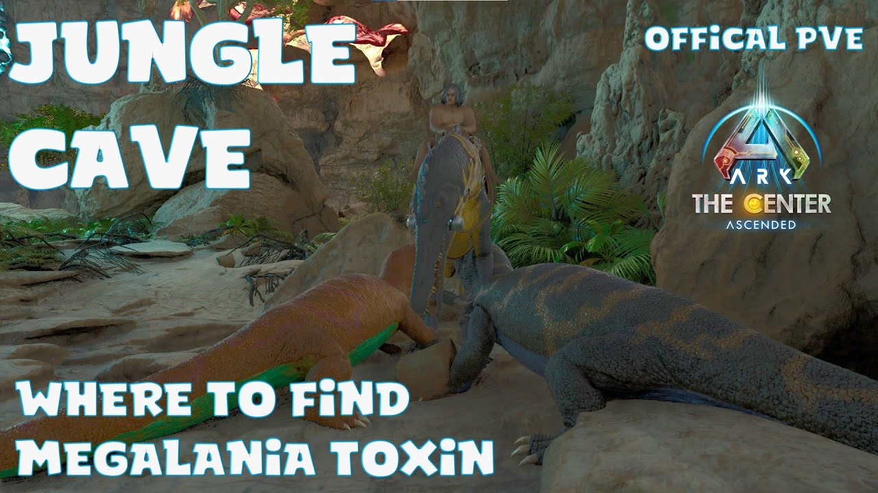 The Center Jungle Cave - Easy Silica Pearls & Megalania Toxin - Ark Survival Ascended - Official PVE