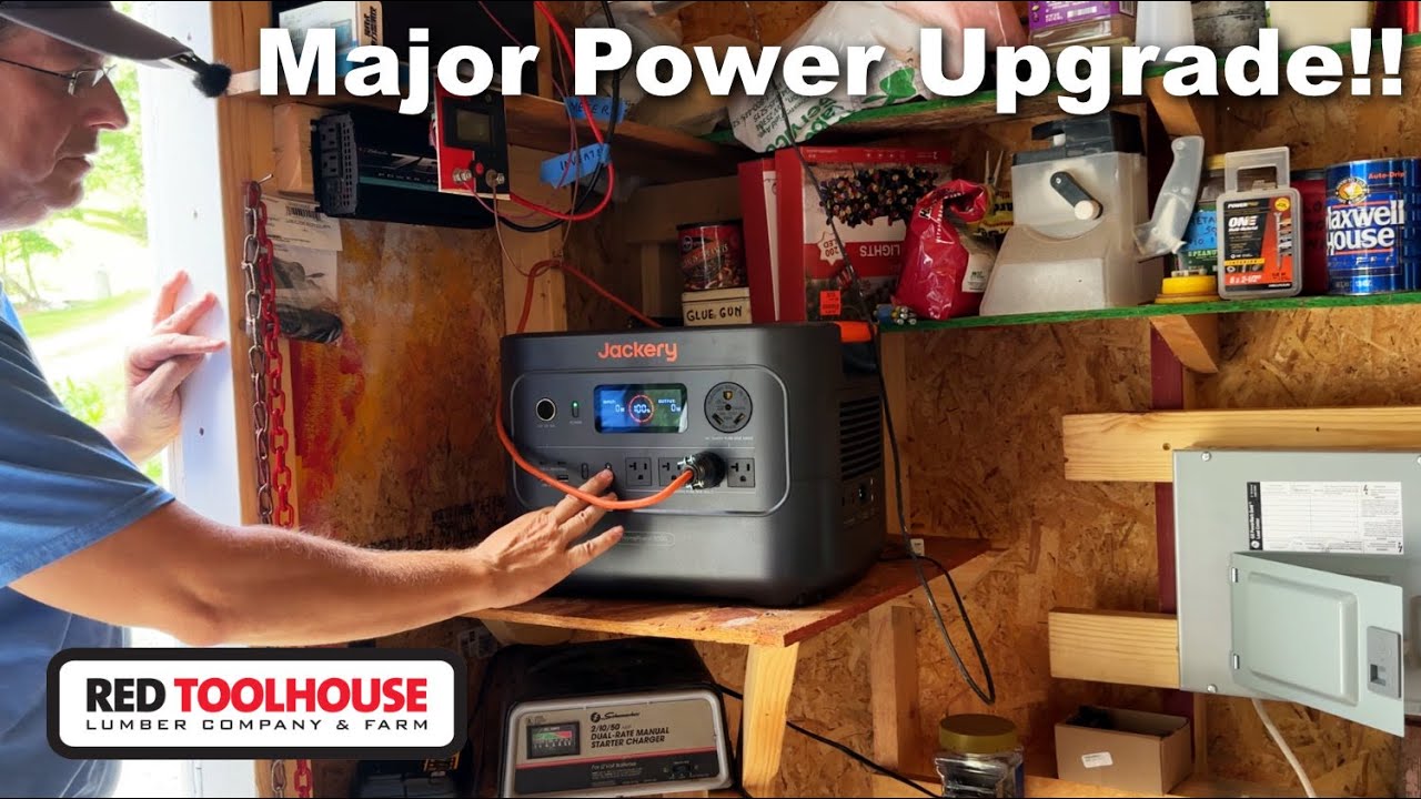 Taking Dad's Off-grid Workshop to a WHOLE NEW LEVEL with the Jackery Solar Generator HomePower 3000