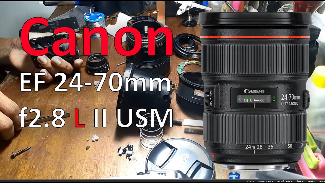 Canon EF 24-70mm f2.8 L II USM |EROR 01| assembly after the aperture flex cable has been replaced
