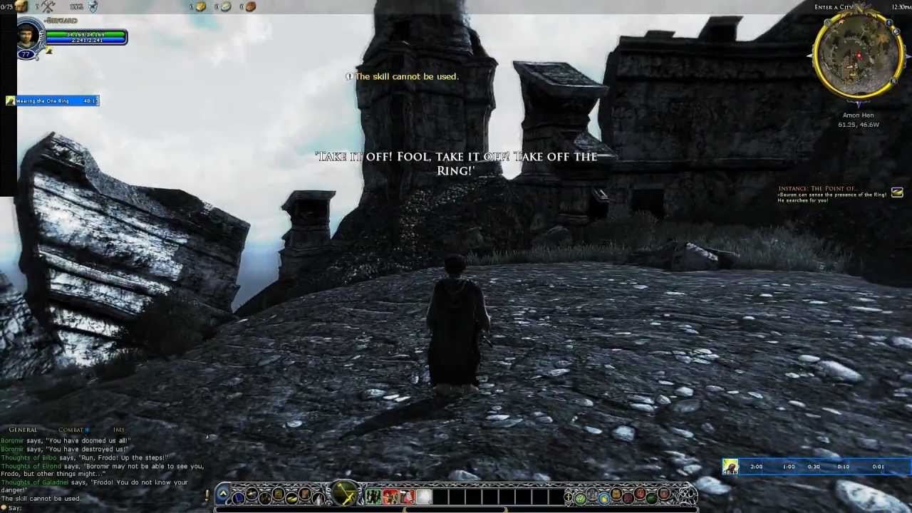 Lotro - RoR - Frodo and Boromir Play session Oct 15 2012