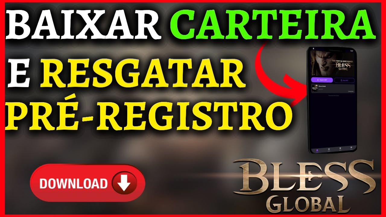 BLESS GLOBAL - COMO BAIXAR E CRIAR A CARTEIRA DA POCKETBUFF E RESGATAR PR&Eacute;-REGISTRO!