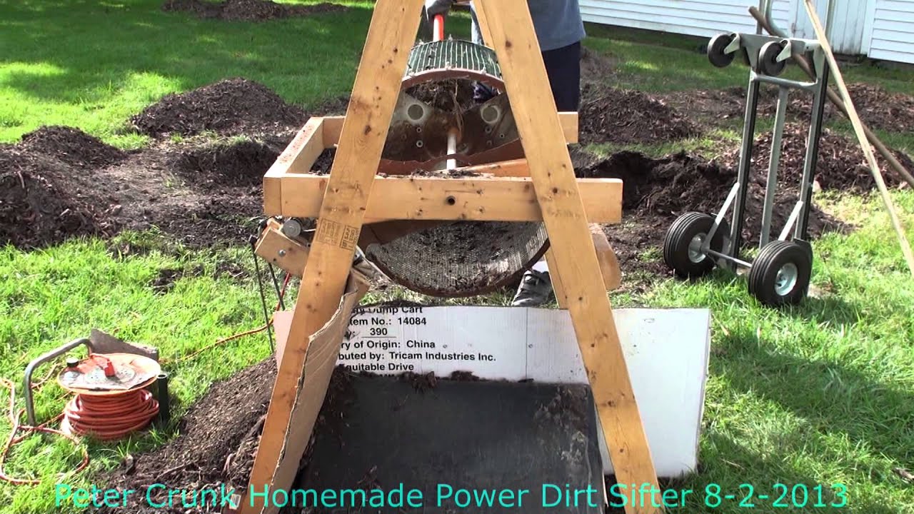 Peter Crunk   Home Made 11 Years Old Powers Dirt Sifter From Scrap 8-2-2013