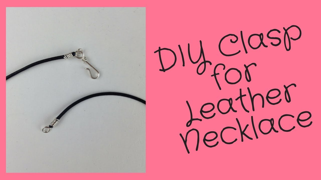 Leather Cord Necklace End Caps and Clasp // DIY Jewelry Making Tutorial