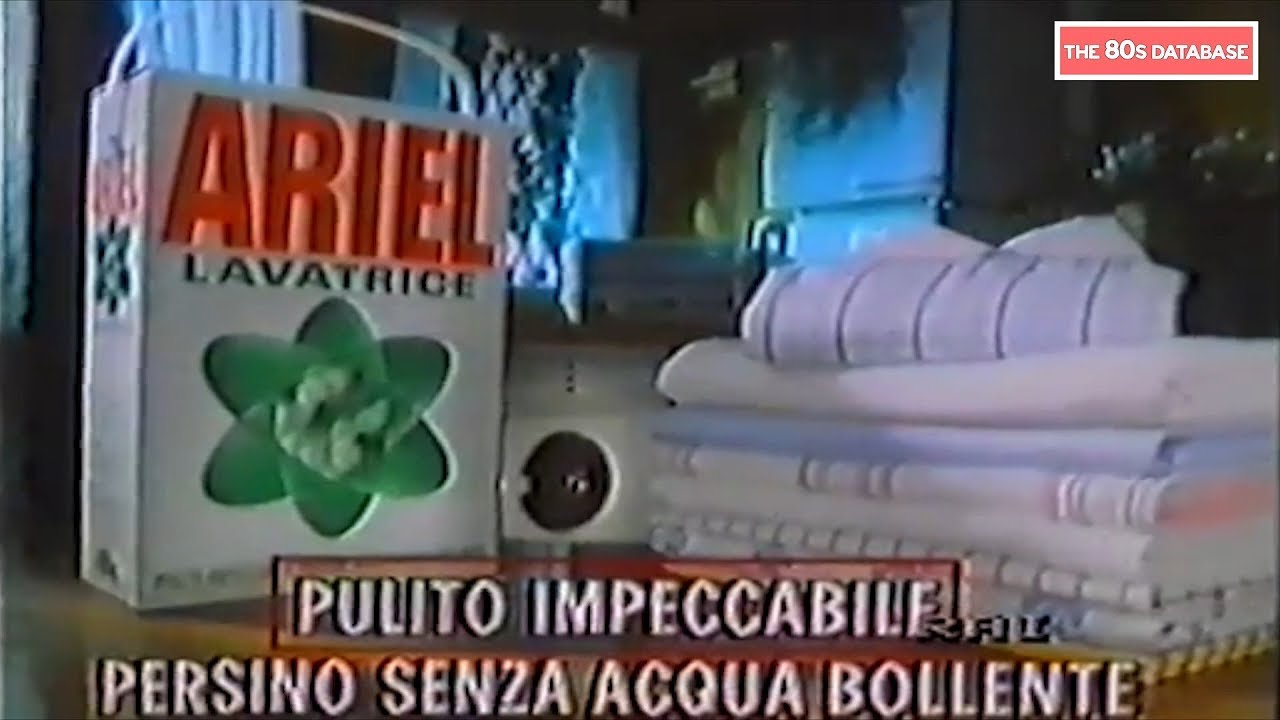 SPOT DETERSIVO ARIEL 1985 THE 80s DATABASE