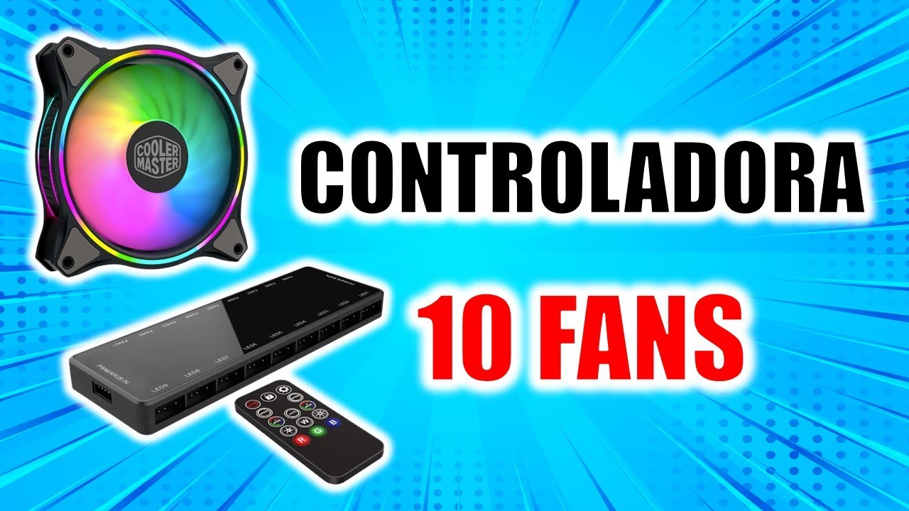 CONTROLADORADA PARA 10 FANS Ventoinha para Gabinete Cooler Master MasterFan MF120 HALO