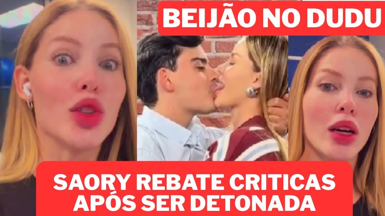 SAORY REBATE CRITICAS APÓS SER DETONADA NA INTERNET POR BEIJAR O DUDU NA TREND 