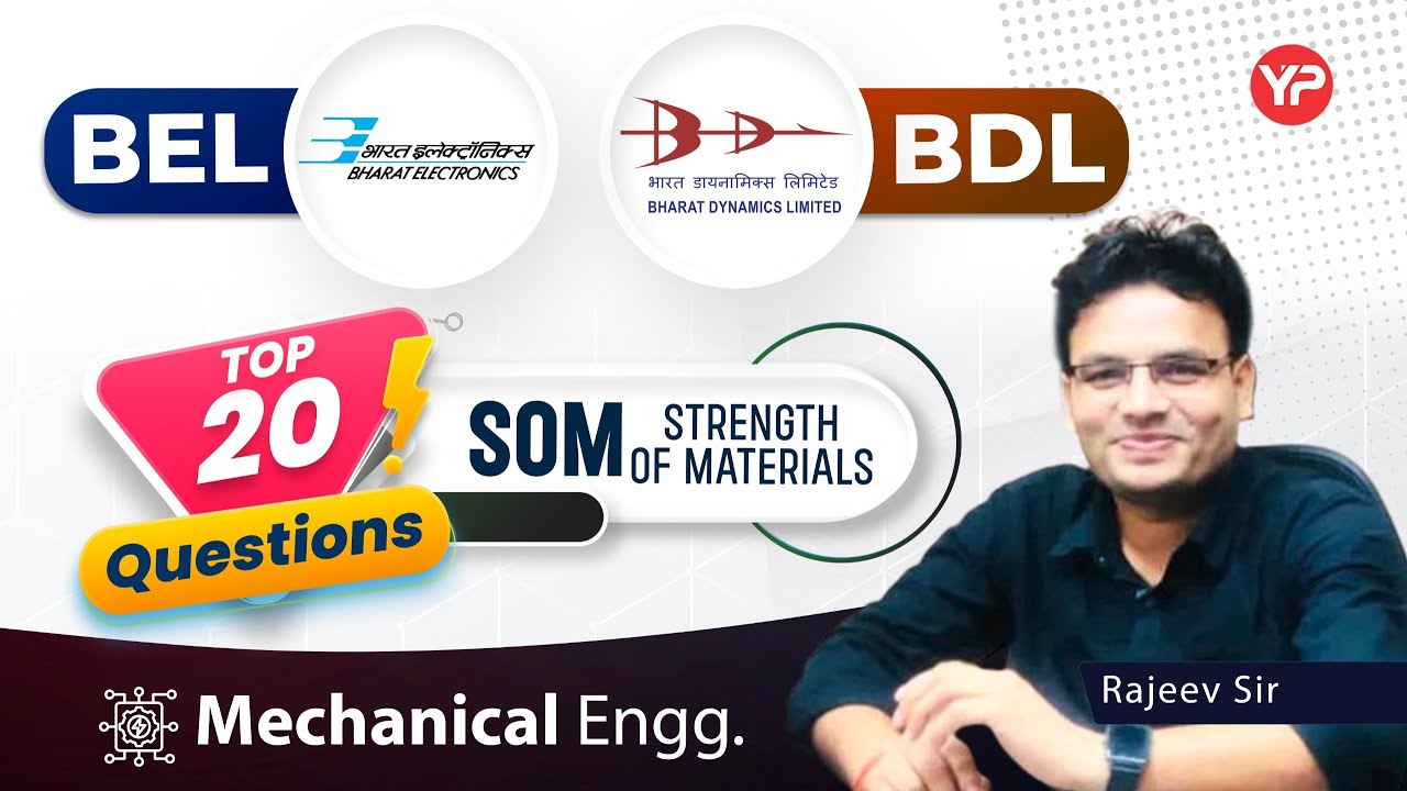 Top 20 Questions SOM for BDL & BEL 2025 written exam preparation Mechanical