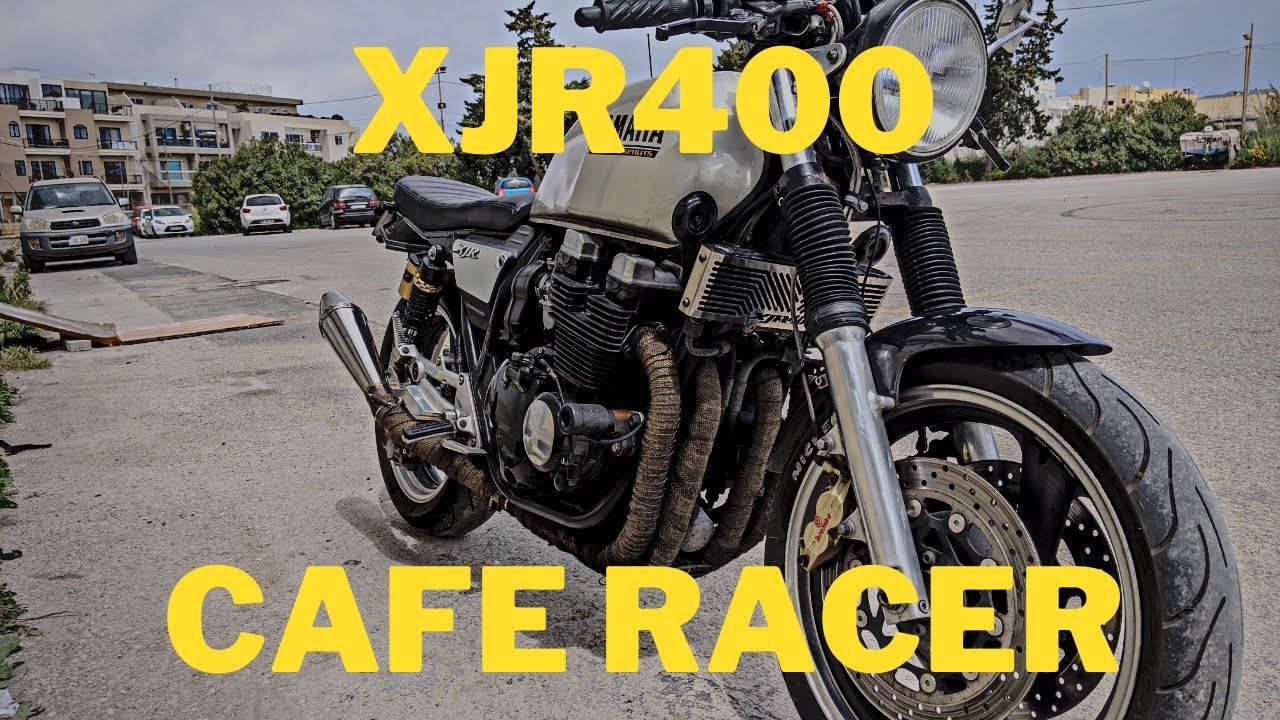 Yamaha XJR400 cafe racer walk around and startup