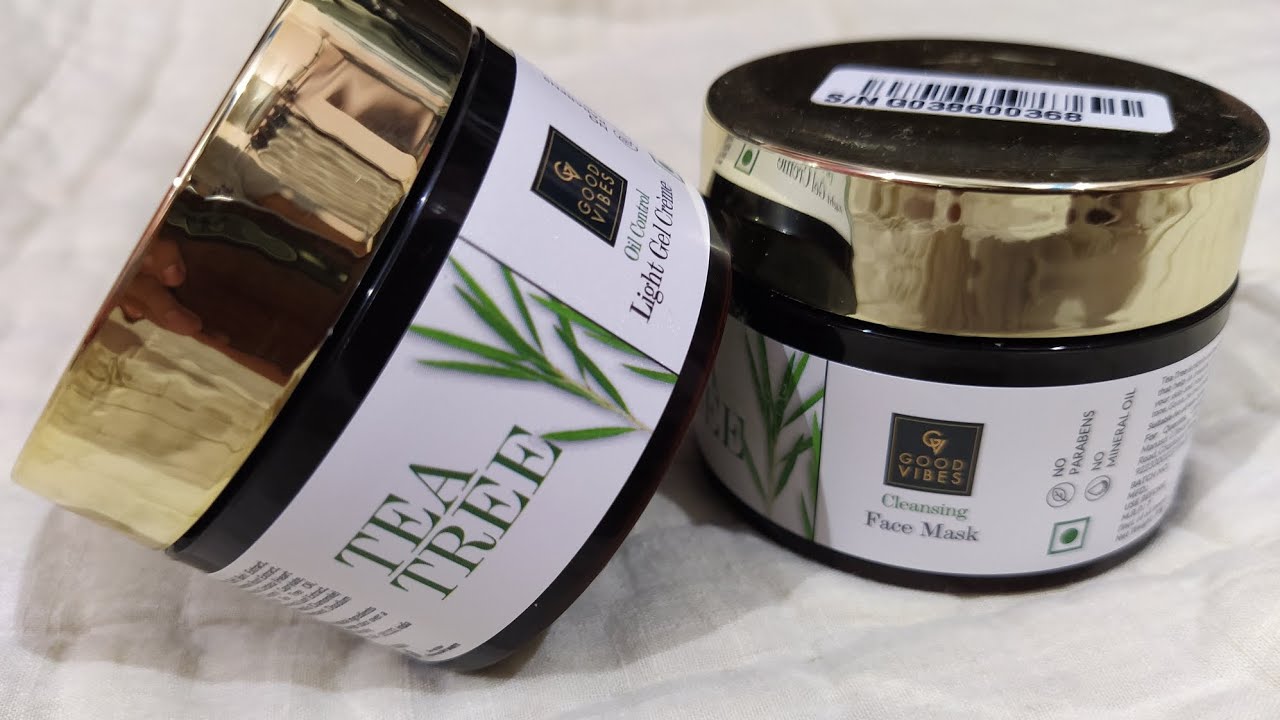 Good Vibes Tea Tree Light Gel Cream || Good Vibes Tea Tree Face Pack Review