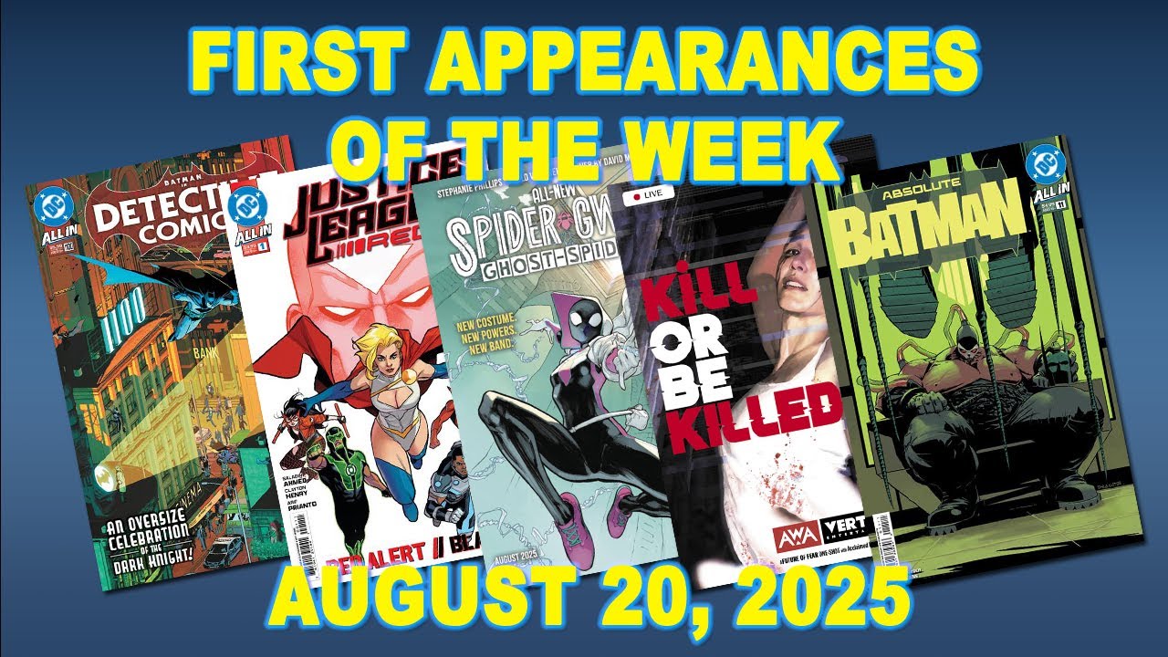 First Appearances of the Week: August 20, 2025