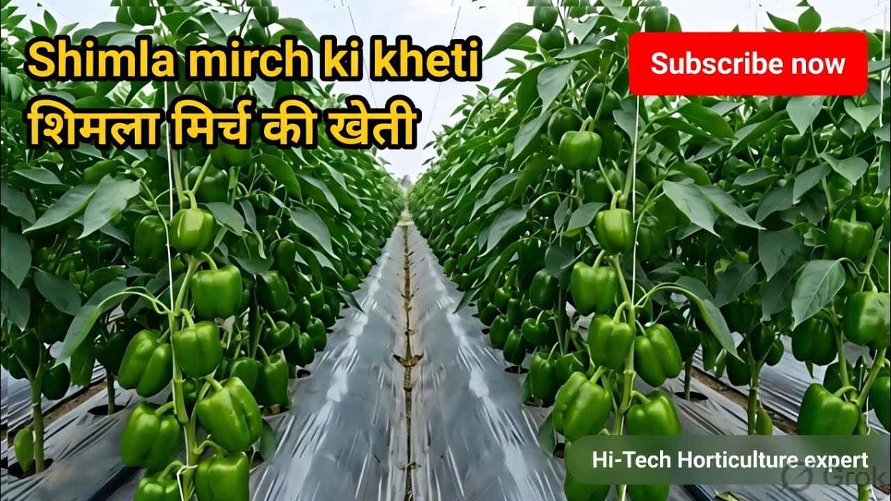 एक एकड़ शिमला मिर्च से 16 लाख कमाने का फार्मूला | Polyhouse Capsicum Farming”
