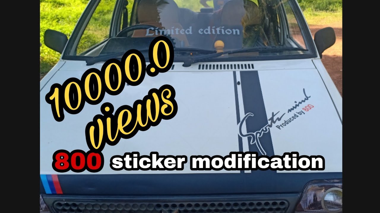 maruti 800 sticker modification