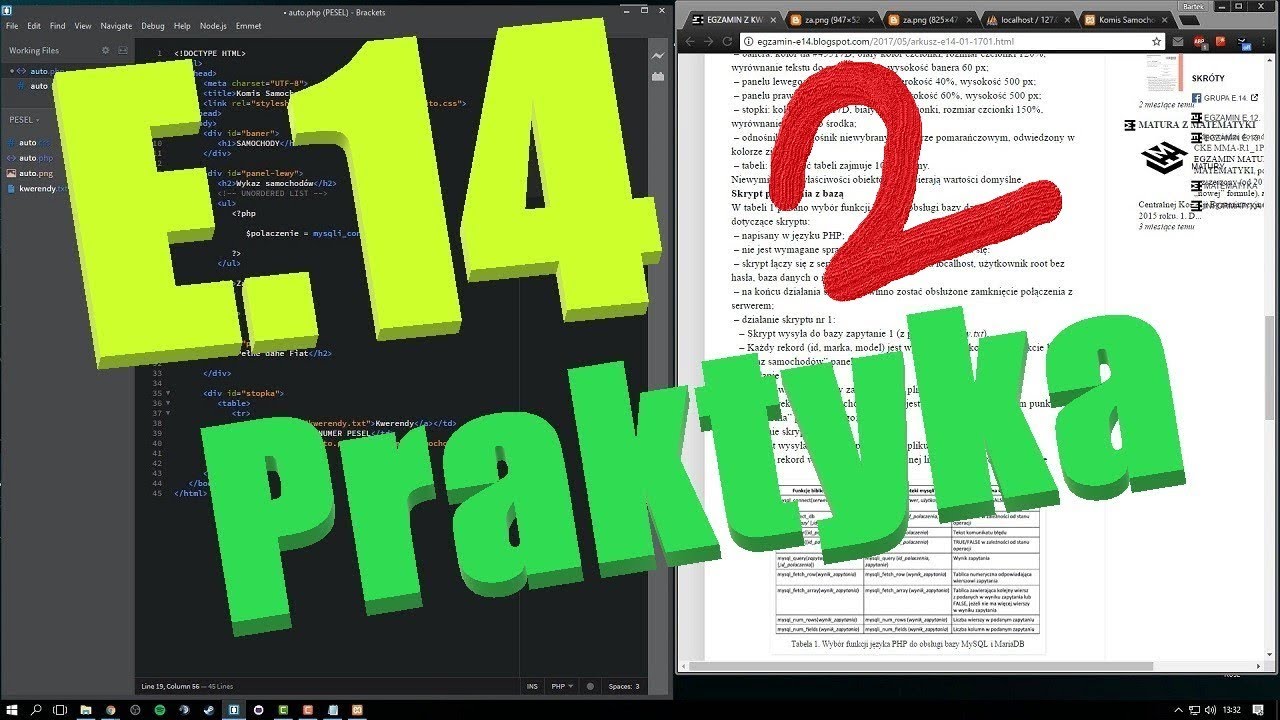 E.14 - Rozwiązanie arkusza 08.2016 (JavaScript)