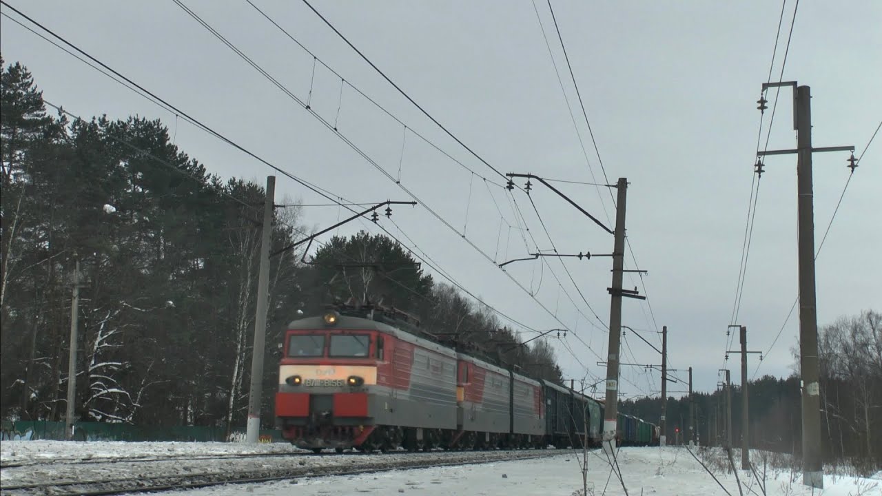 Киевский ход в конце зимы. Тепловоз 