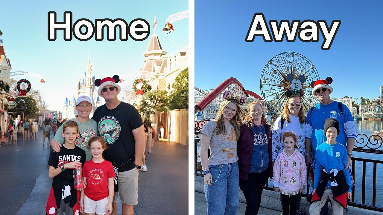 Disney World против California Adventure | Реакция фанатов из Флориды на парк развлечений Holiday...