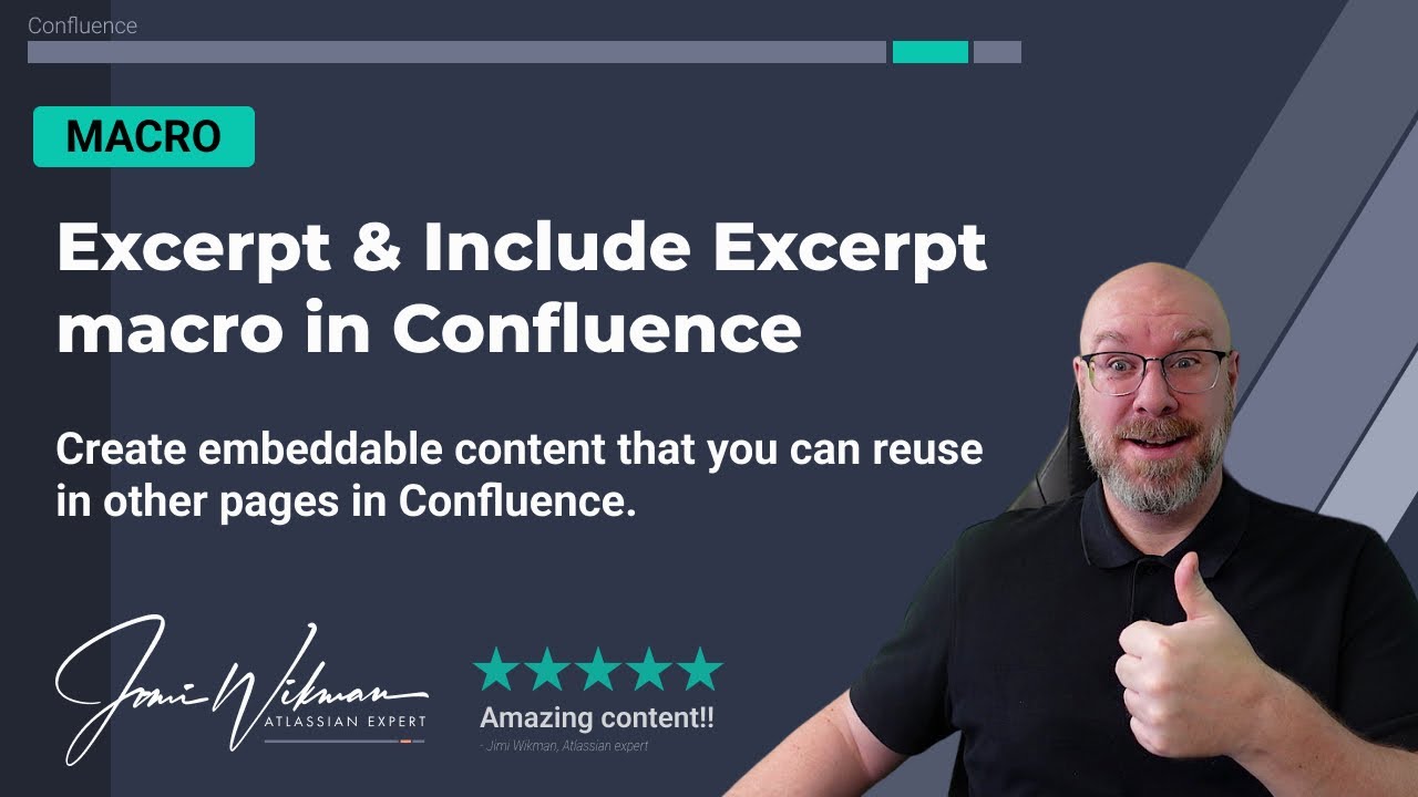 Макросы «Извлечь» и «Включить выдержку» в Confluence