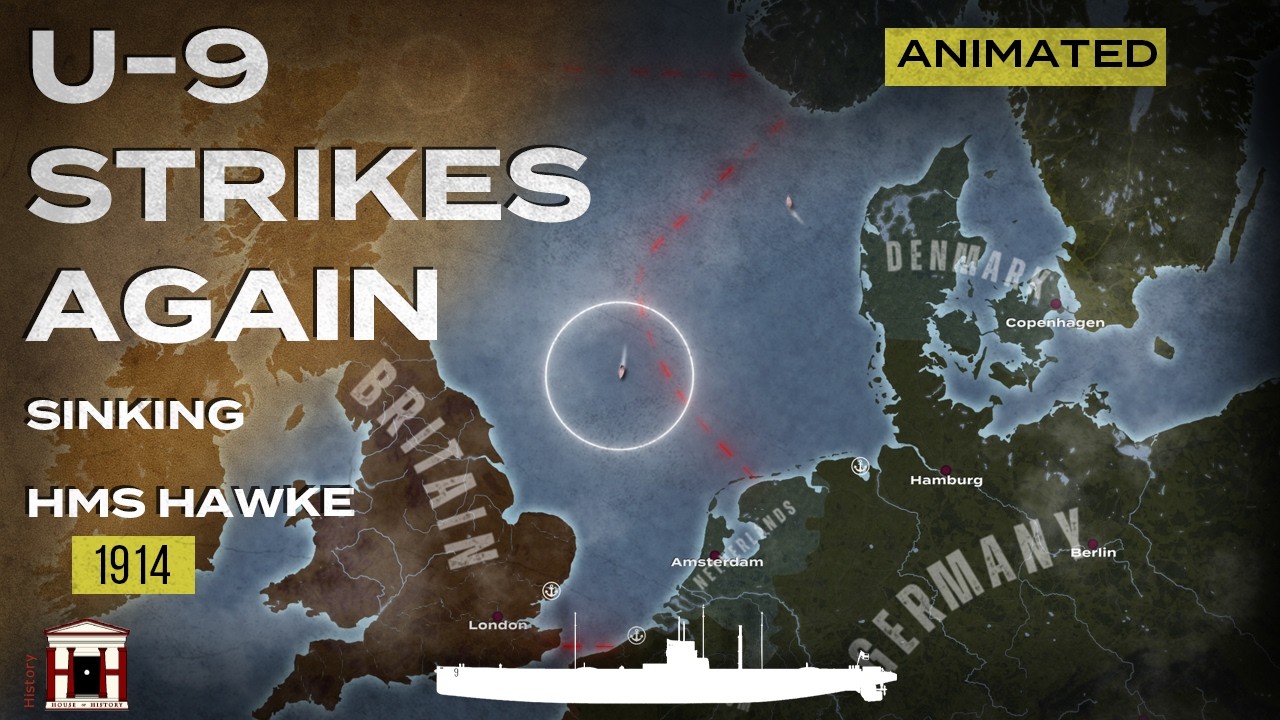 One Torpedo, 500 Dead: The Sinking of HMS Hawke - WW1 Animated