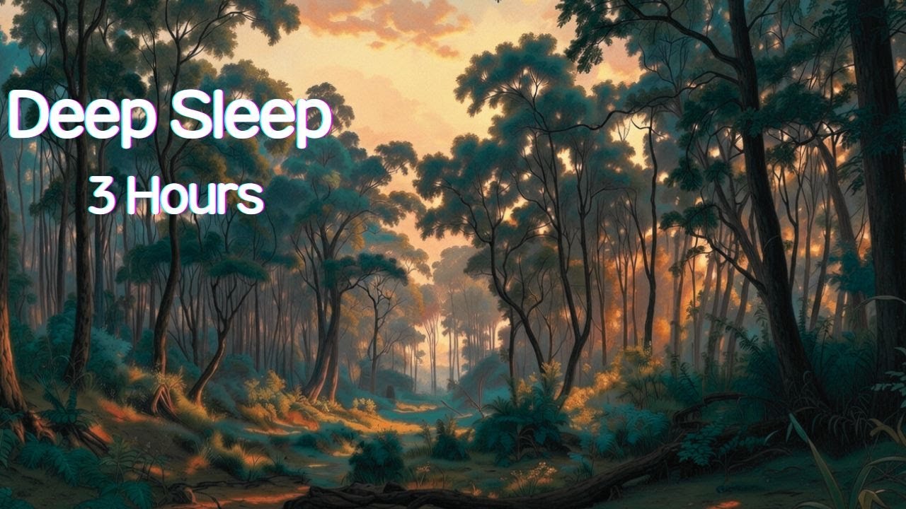 Sleep Music for Insomnia Relief (3 Hours) | Forest & Piano : Nature Sounds for Deep Sleep