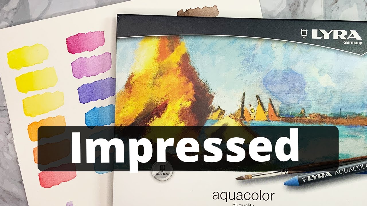Lyra watercolor crayons/pastels maybe even better than Neocolor II from Caran d'Ache