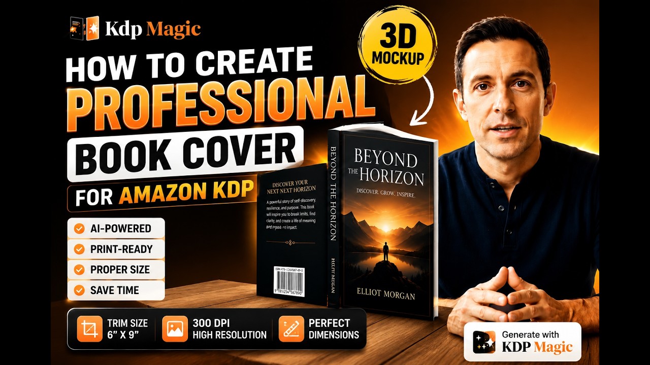 How to Generate 3D Book Mockups for KDP Publishing | Easy Method