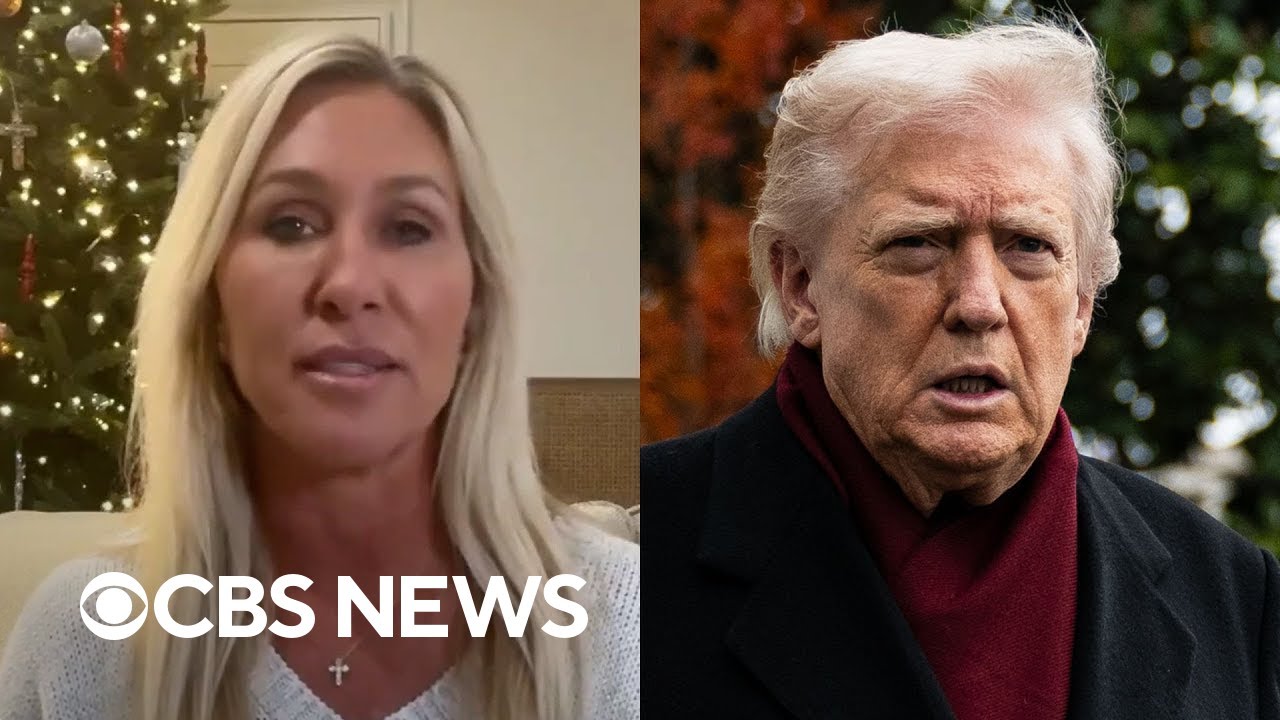 Watch: Marjorie Taylor Greene’s resignation announcement, Trump's response