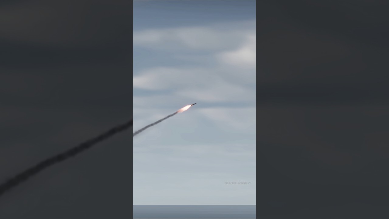 American Cruise Missile Launch from Battleship  | No Real Footage