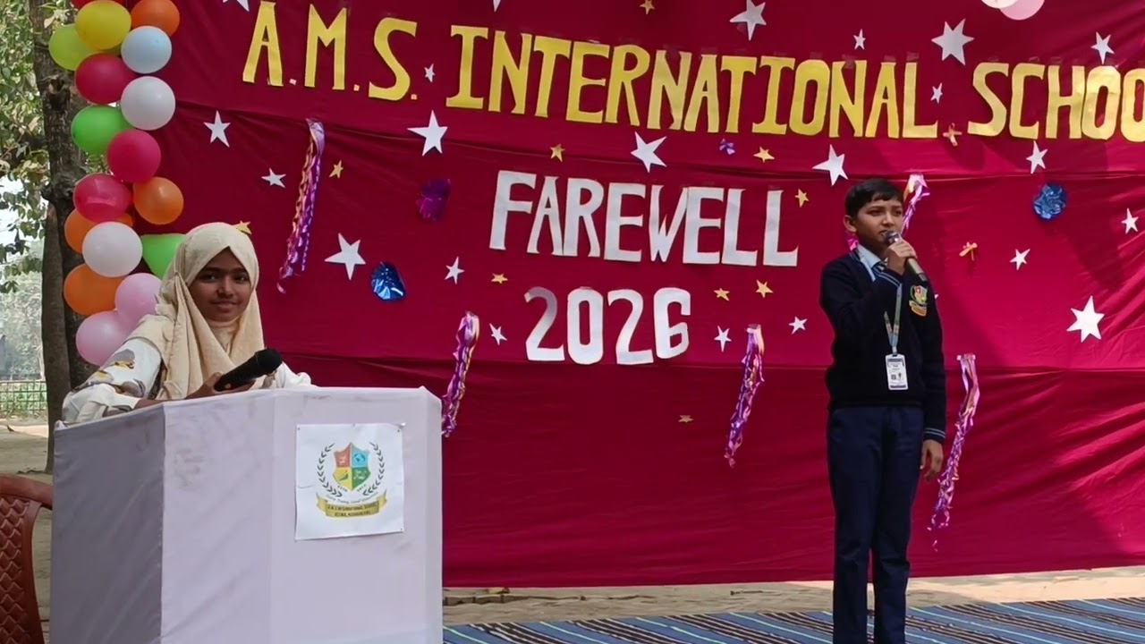 Farewell at AMS INTERNATIONAL SCHOOL BELWA 