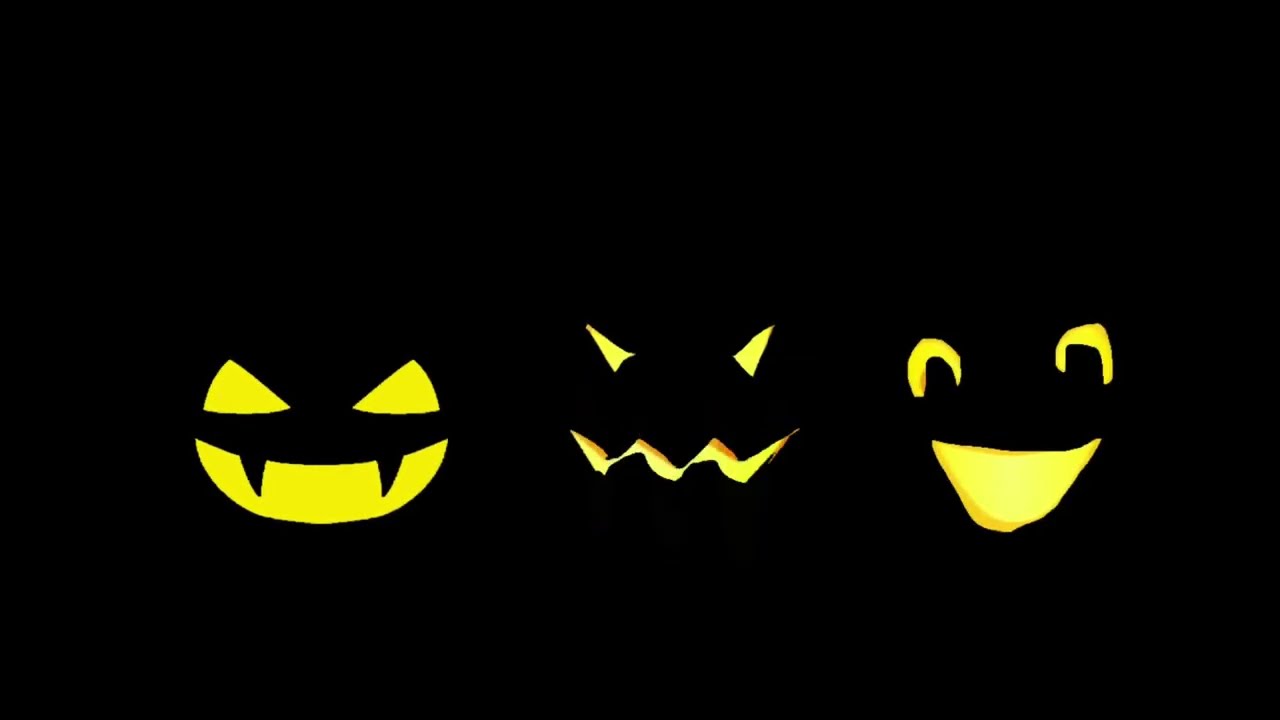 Grim grinning ghosts singing pumpkin animation￼