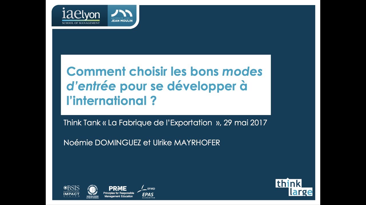 Choisir les bons modes d'entrée pour se développer à l'international