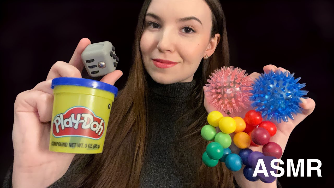 Fidget Toy ASMR | Squishy Stress Balls, Kinetic Sand, Whispers For Your Stress Relief & Relaxation