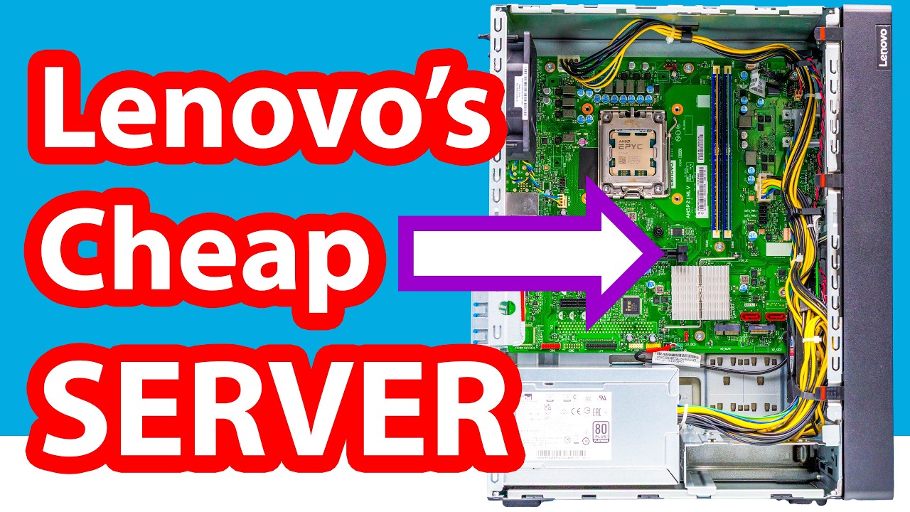 This is the Lenovo ThinkSystem ST45 V3 Low-Cost Tower Server