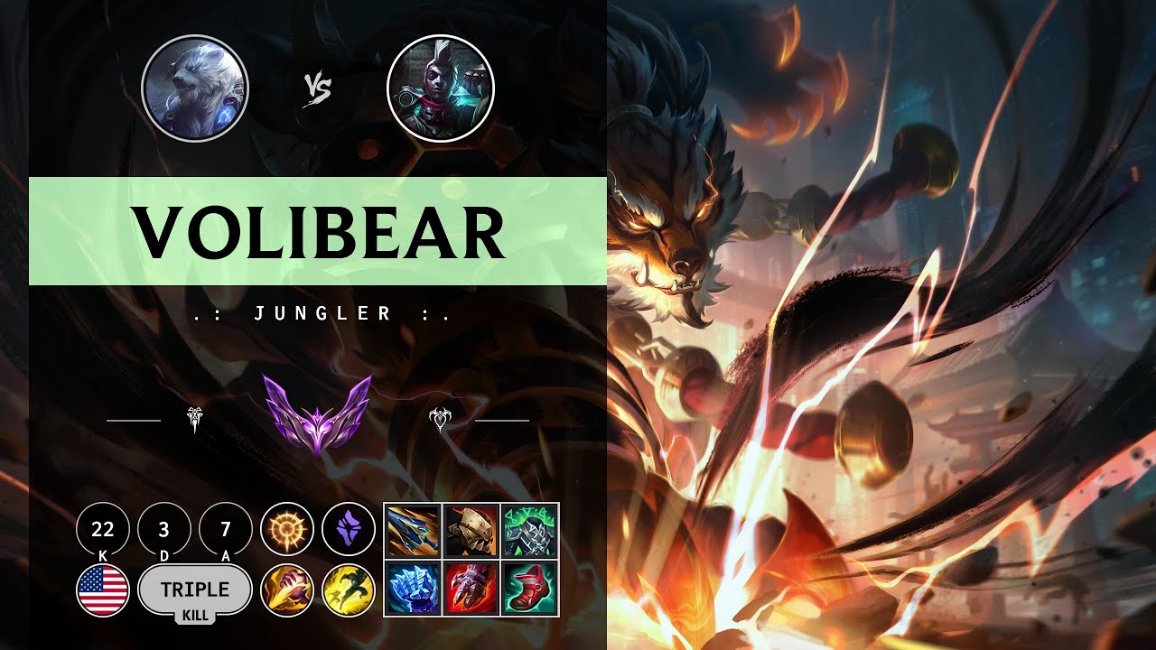 Volibear Jungle vs Ekko - NA Master Patch 14.9