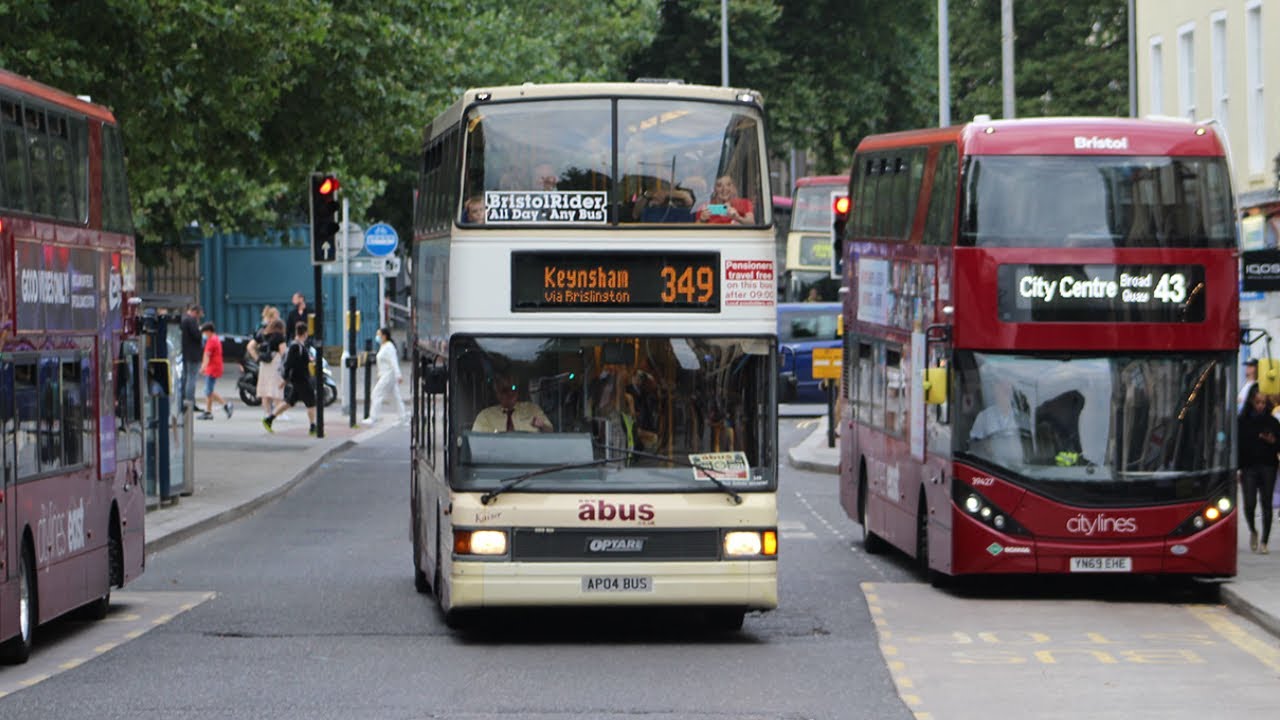 *Windscreen View + Last Ever ABUS 349* DAF DB250LF Optare Spectra (349 to Keynsham) AP04 BUS//ABUS