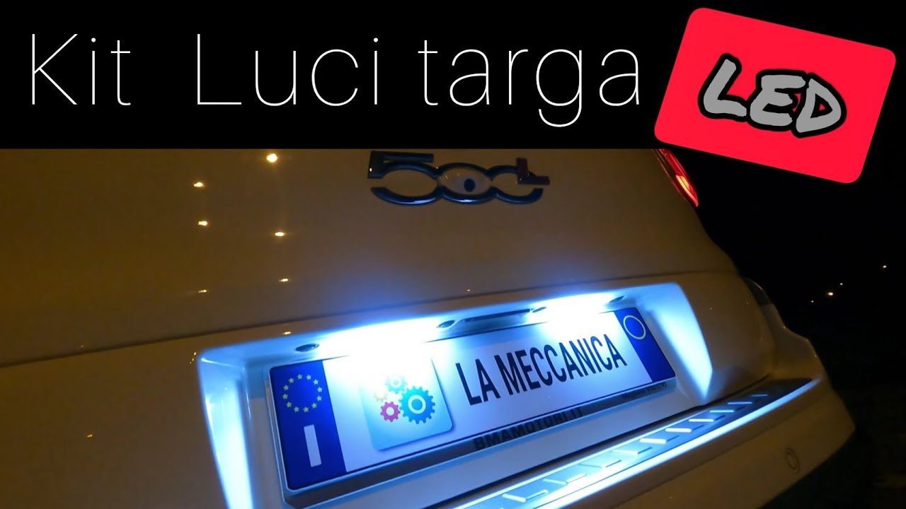 luci targa LED canbus no errore FIAT 500L  #maxpeedingrods  zetek kb140