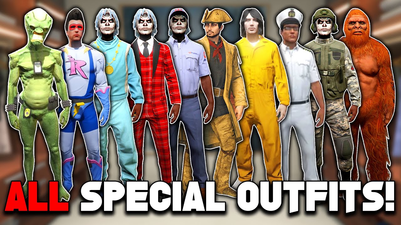 Как разблокировать все особые костюмы в GTA 5 Online!