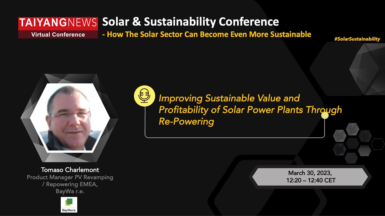 Tomaso Charlemont, BayWa r.e: Improving Sustainable Value and Profitability of Solar Power Plants