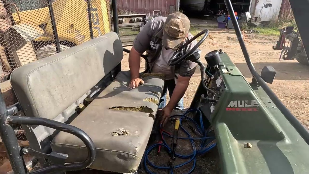 Kawasaki Diesel Mule First Start In 5 Years. Barn Yard Find