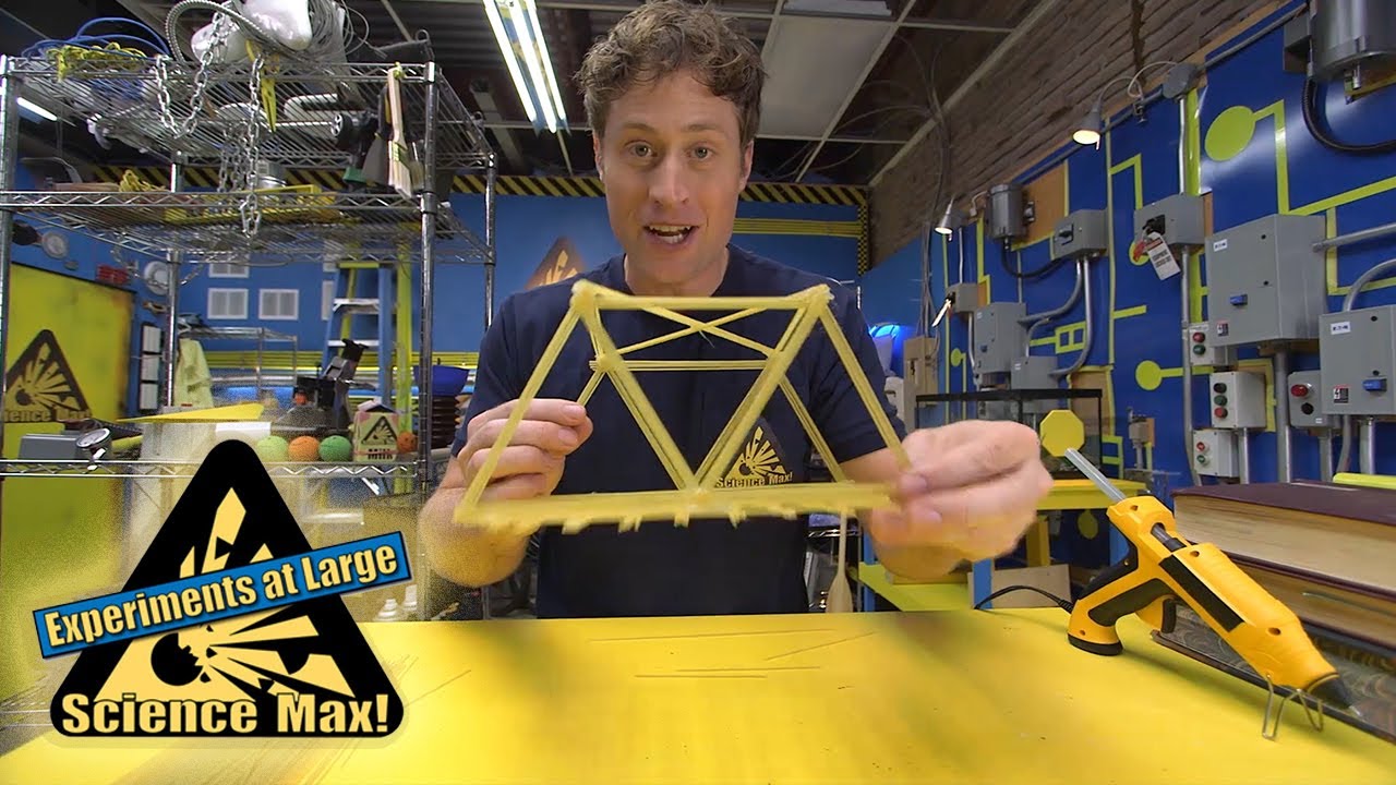 Science Max | BUILD IT YOURSELF | Pasta Bridge | EXPERIMENT