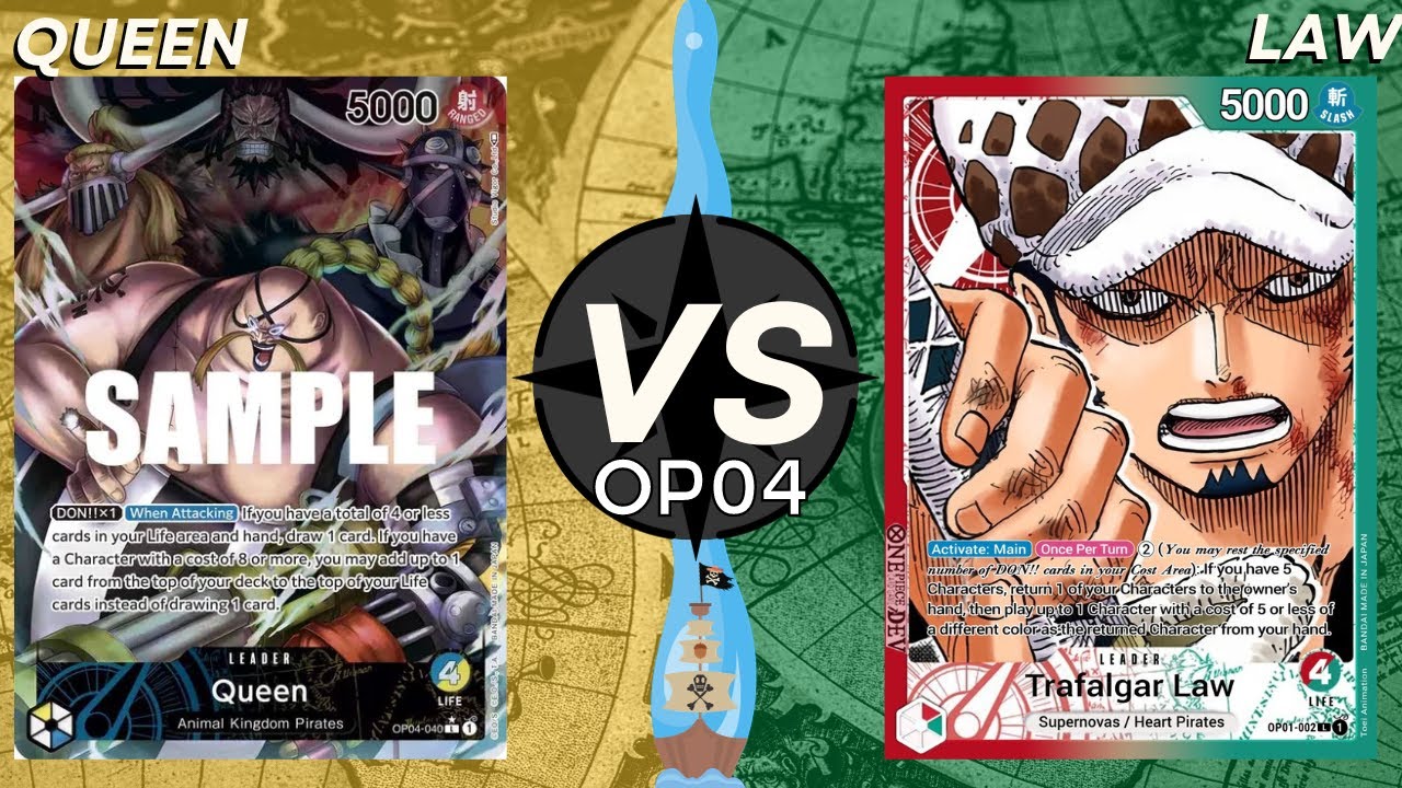 One Piece TCG [OP04] Queen VS Law