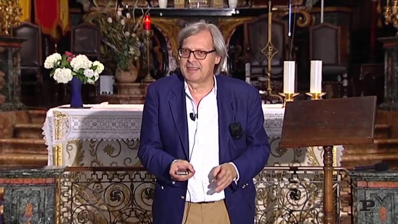 Vittorio Sgarbi al Sacro Monte di Varallo