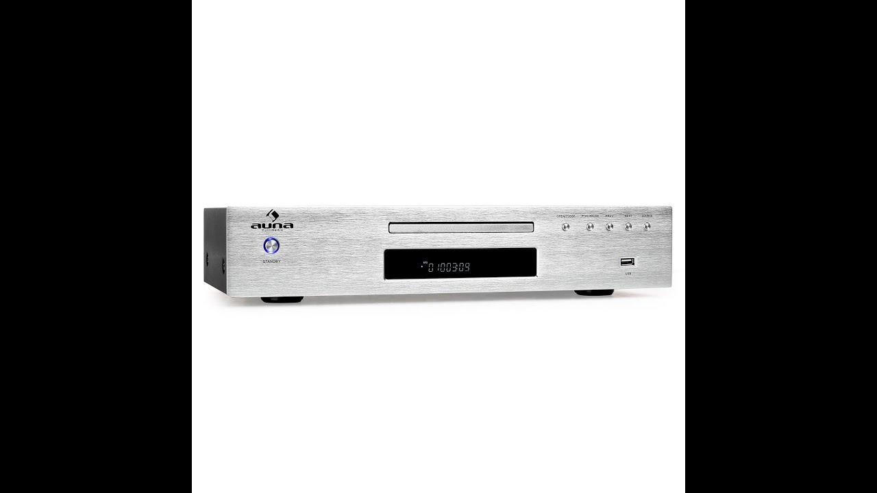 Проигрыватель HiFi Auna AV2-CD509 (CD,FM,USB,MP3) silver